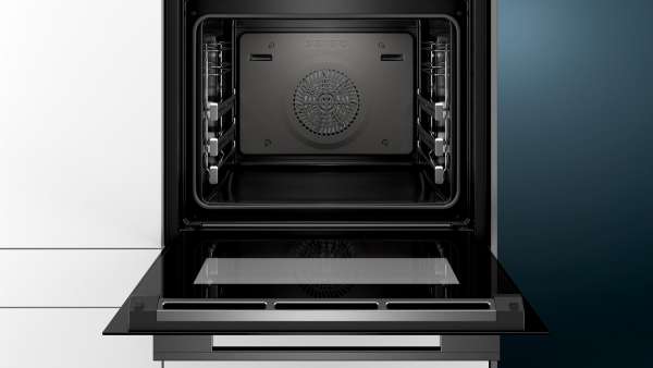 SIEMENS HB835GVB1 BACKOFEN BLACKSTEEL DESIGN SCHWARZ